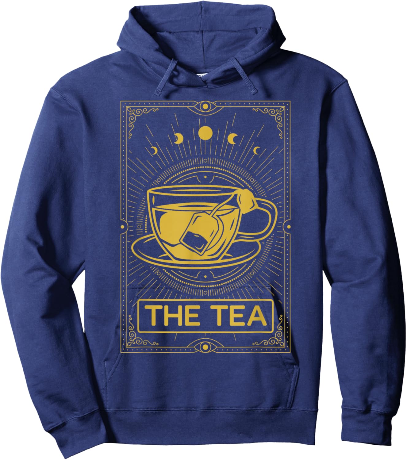 The Tea Drinker Tarot Card Reading Occult Dark Magic Hoodie - Hoodie | Navy