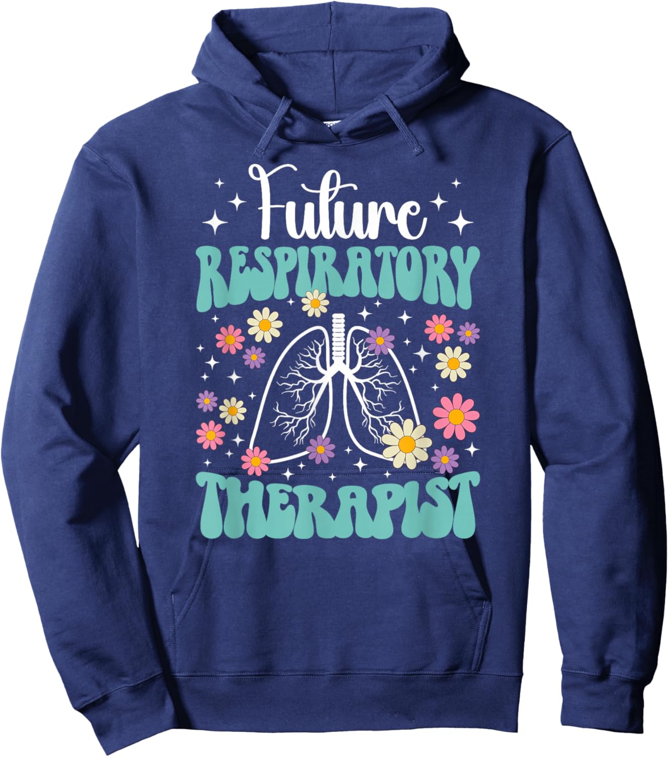 Groovy Future Respiratory Therapist To Be RT Student Hoodie - Hoodie | Navy