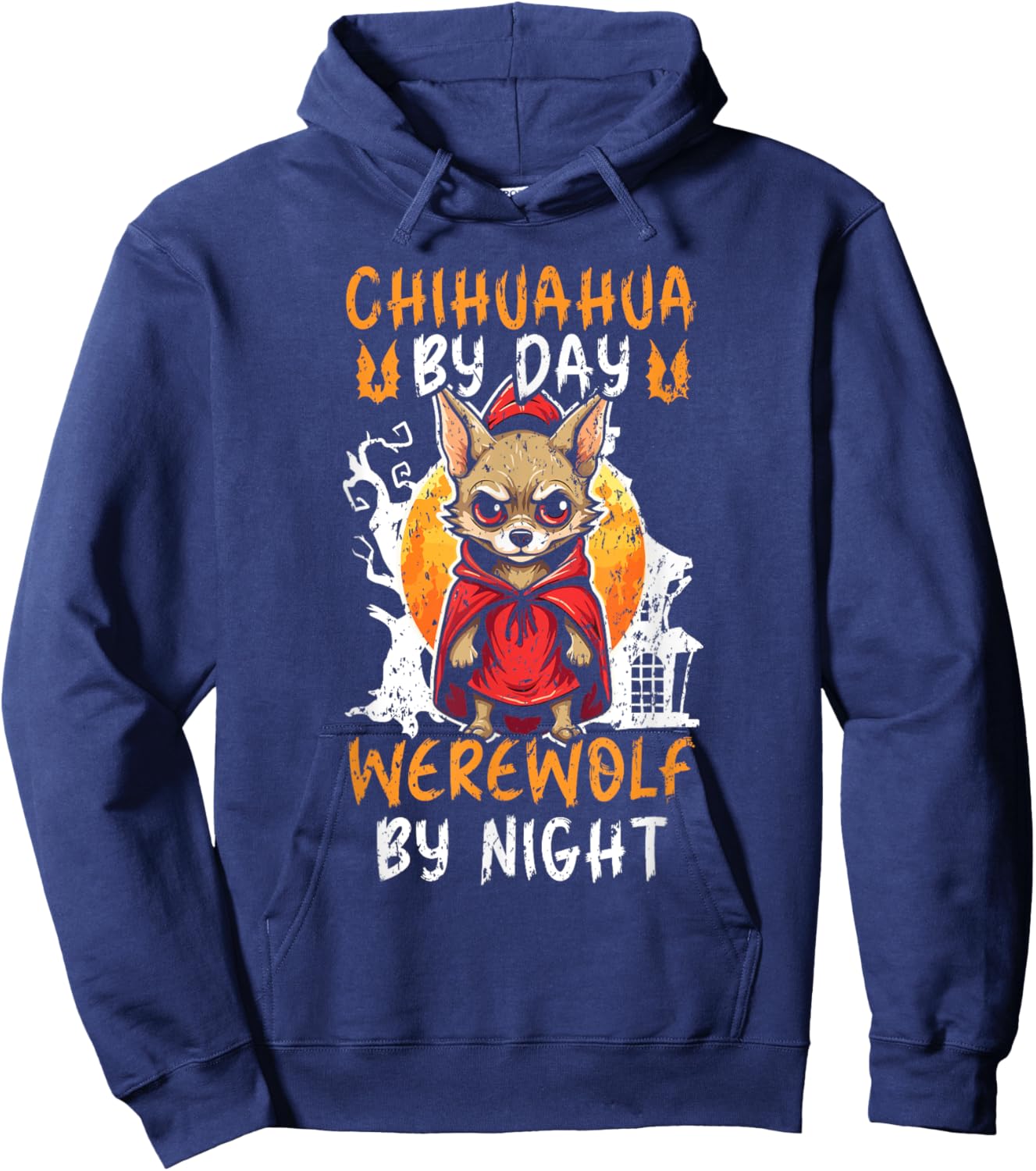Chihuahua Halloween Puppy Trick Or Treat Spooky Dog Lover Hoodie - Hoodie | Navy