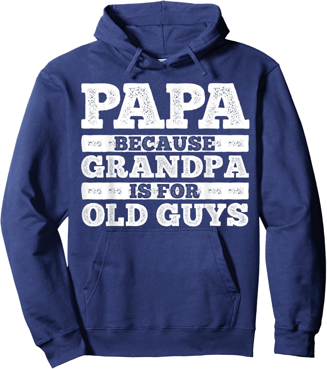 Funny Papa Design For Grandpa Papi Papaw From Grandkids Papa Hoodie - Hoodie | Navy