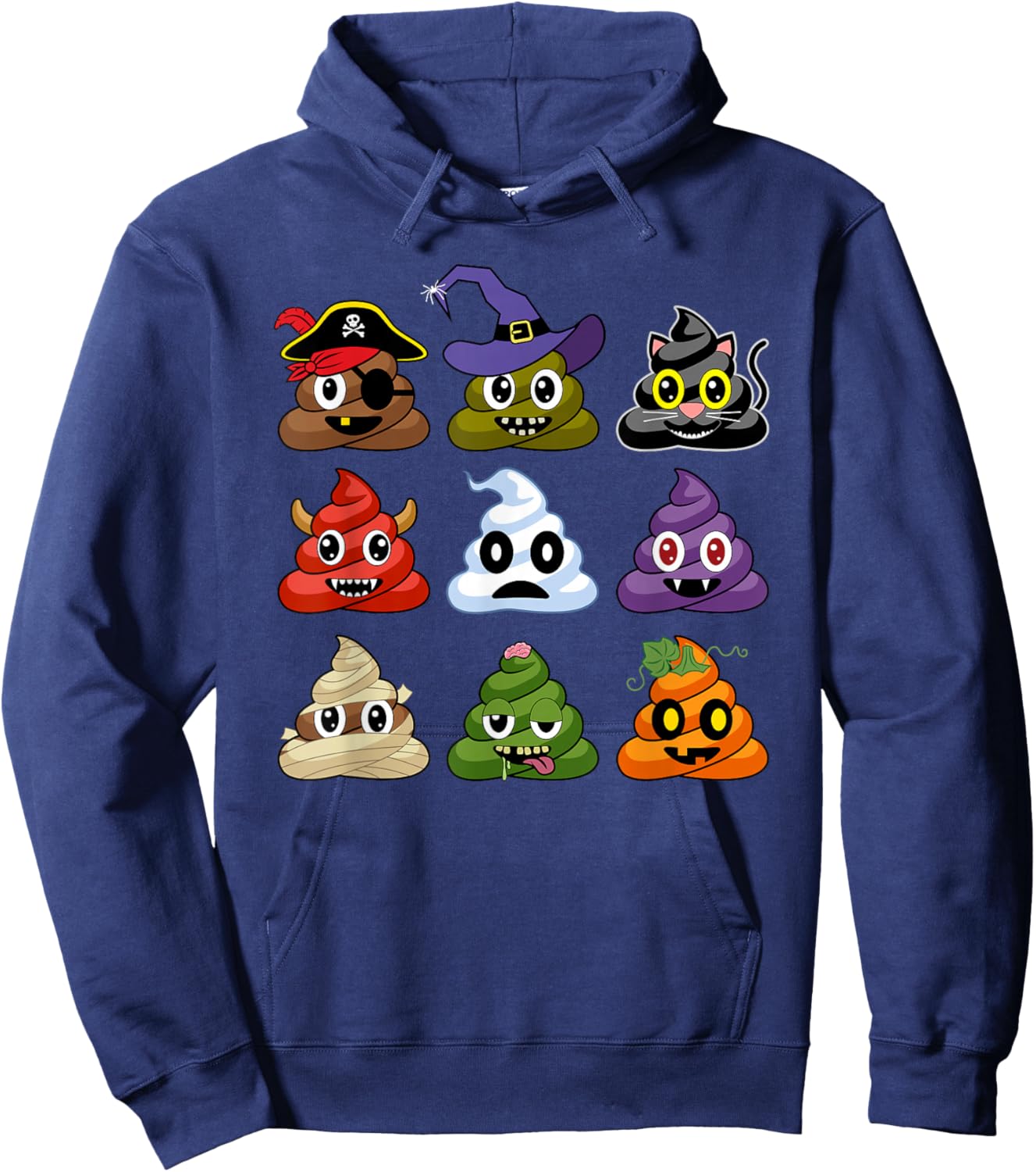 Poop's Halloween Costumes Funny Hoodie - Hoodie | Navy