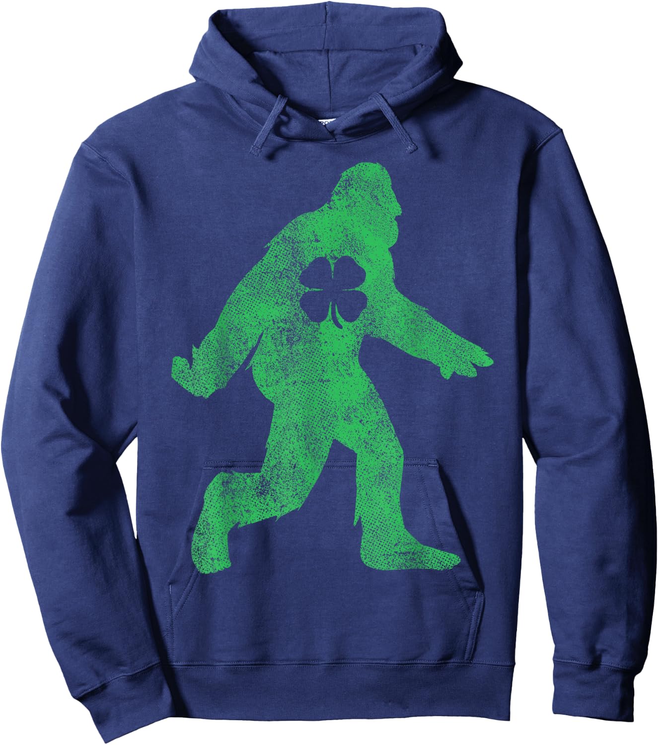 St Patricks Day Bigfoot Irish Sasqautch Saint Paddy's Gift Hoodie - Hoodie | Navy
