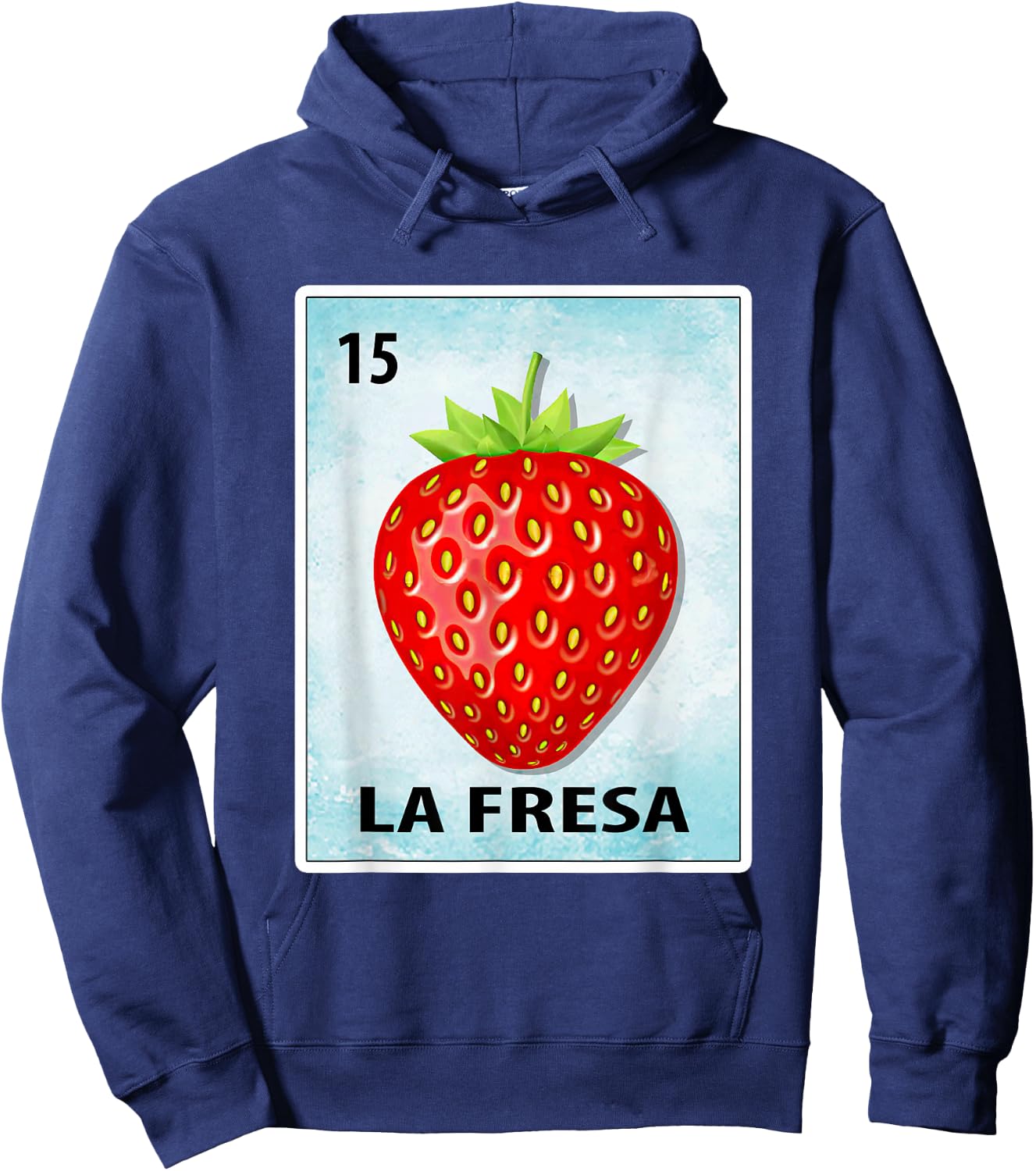 La Fresa Mexican Strawberry Cards Hoodie - Hoodie | Navy