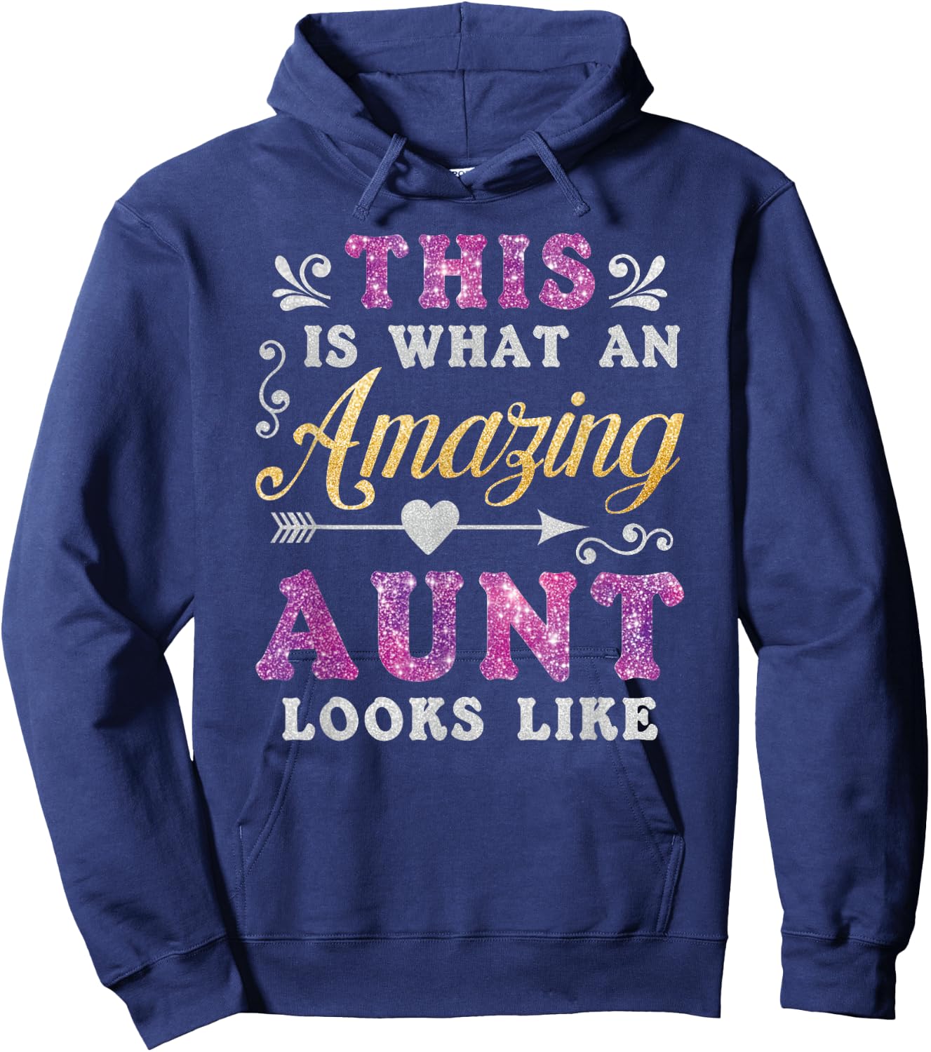 So sieht eine tolle Tante aus Funny Familienfrauen Hoodie - Hoodie | Navy