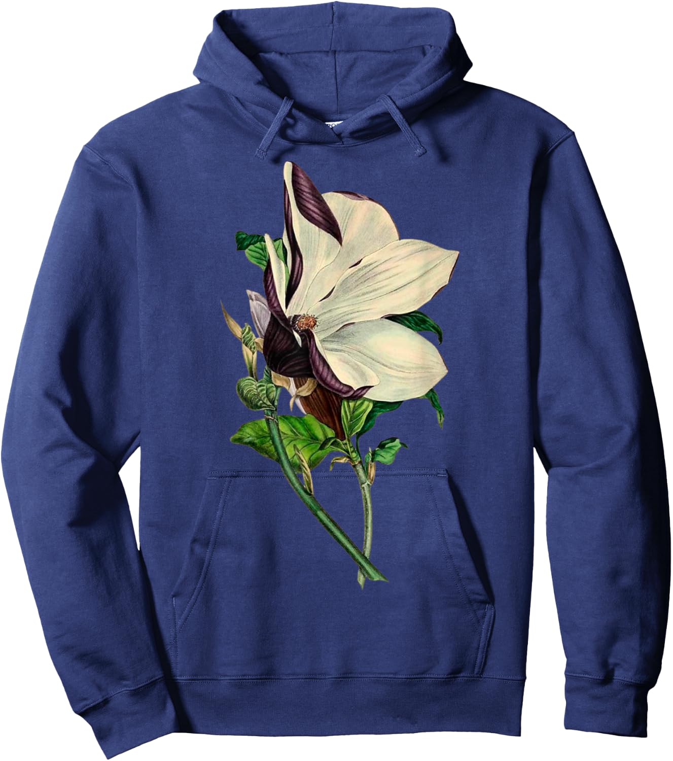 Elegant Orchid Flower Antique Plants Botanical Vintage Gift Hoodie - Hoodie | Navy