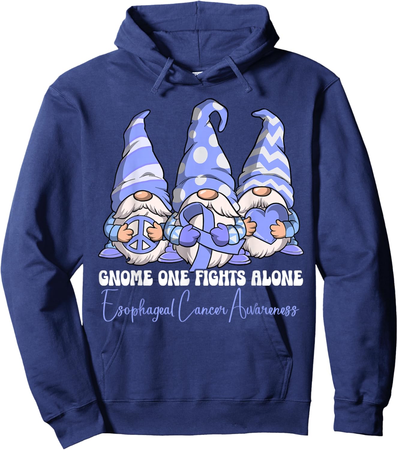 Esophageal Cancer Awareness Hoodie - Hoodie | Navy