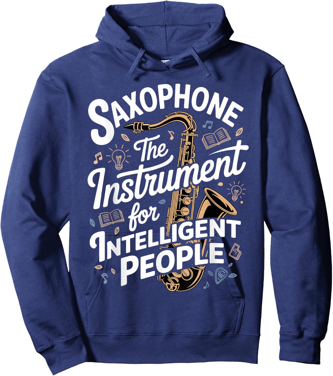Funny Saxophone Design Women Sax Saxophone Player Hoodie - Hoodie | Navy