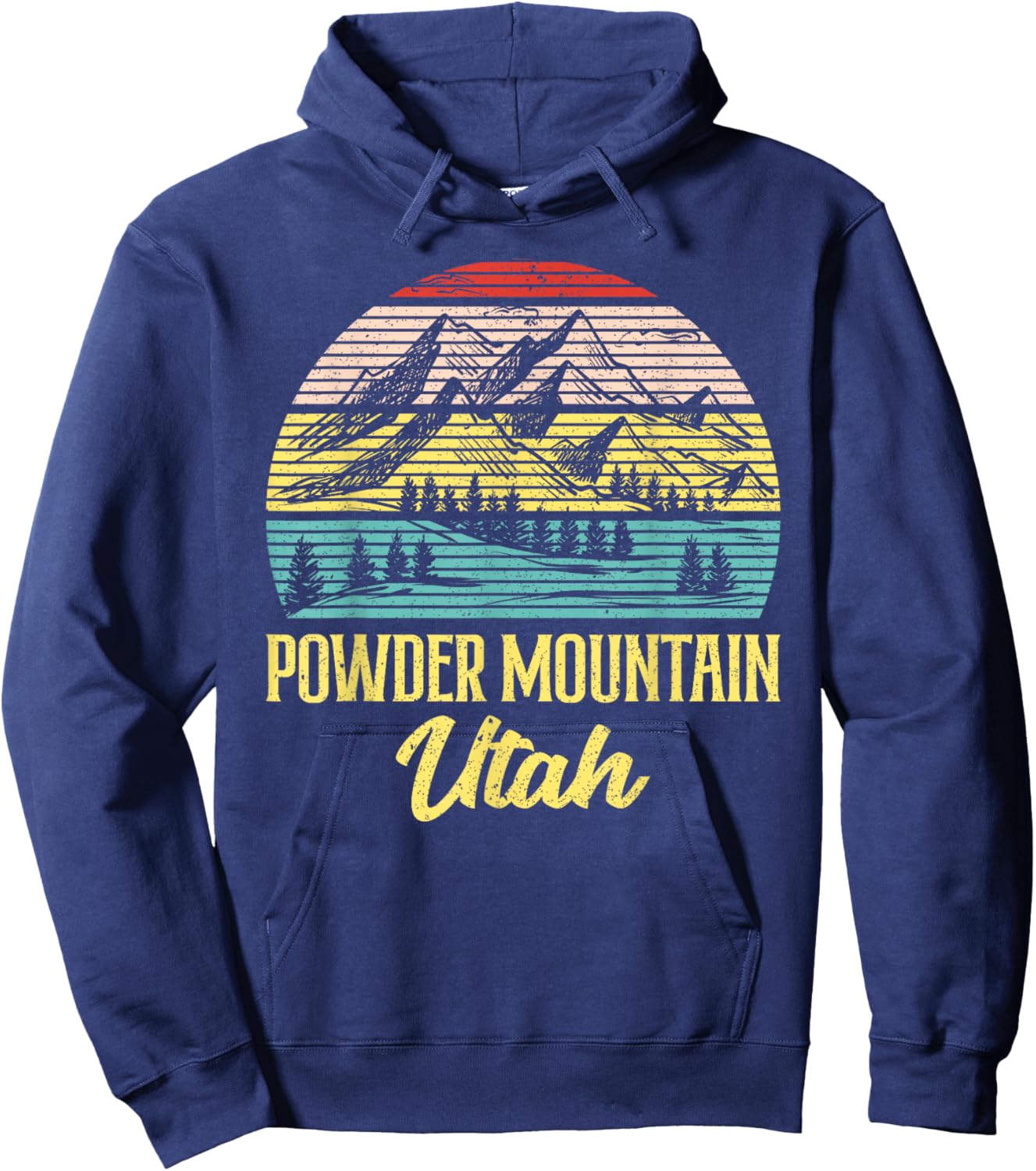 Powder Mountain Utah Hoodie - Hoodie | Navy