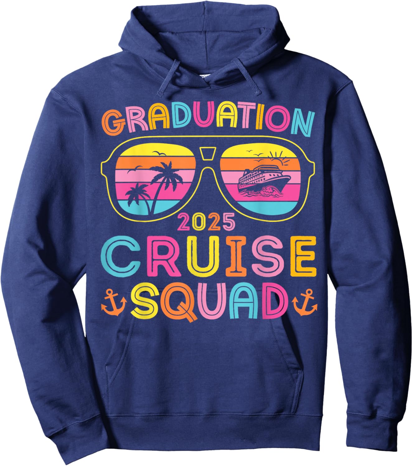 Graduation Cruise Squad 2025 Seniors Cruise Crew Matching Hoodie - Hoodie | Navy