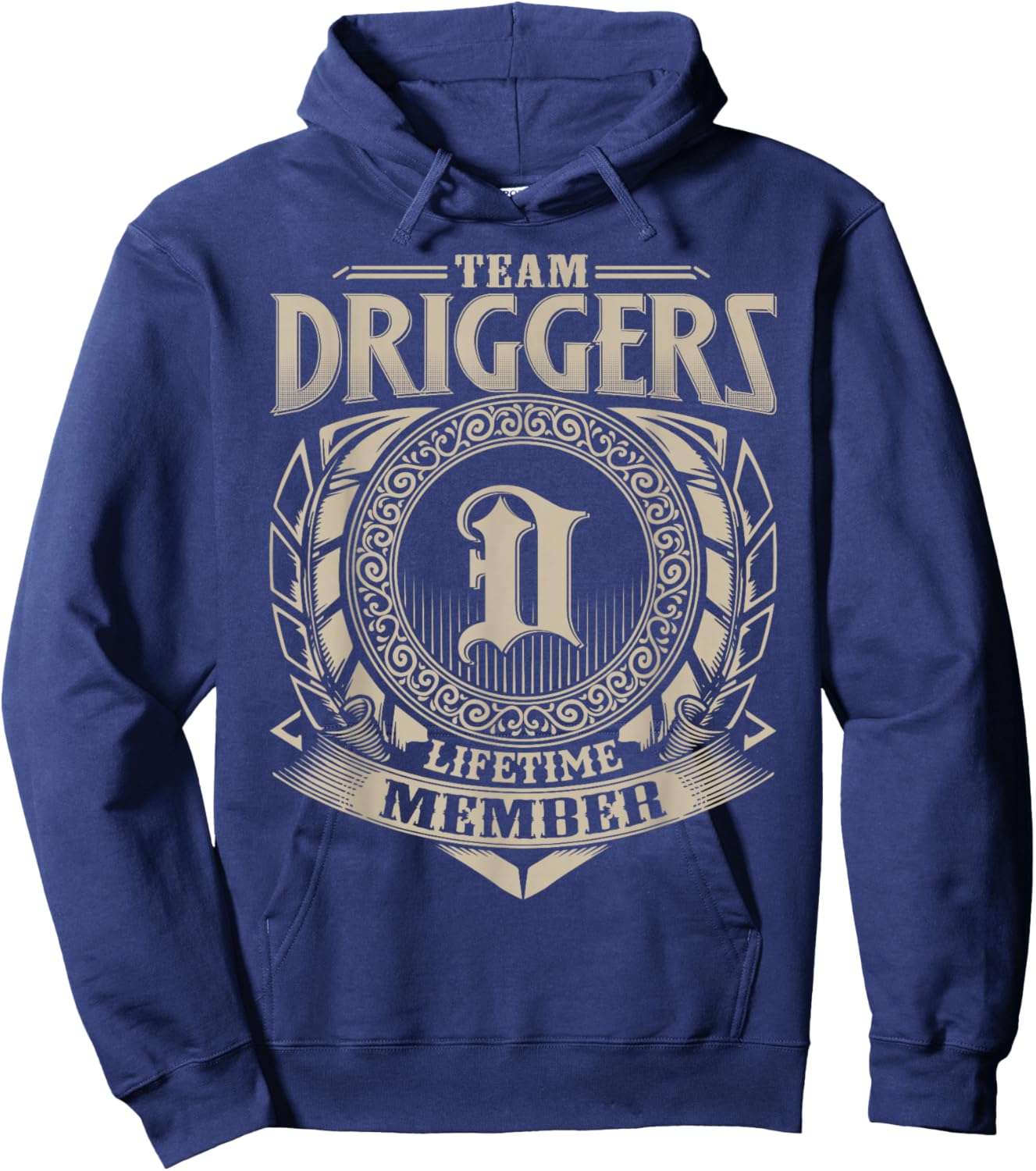 Team DRIGGERS Lifetime Member DRIGGERS Family Name Vintage Hoodie - Hoodie | Navy