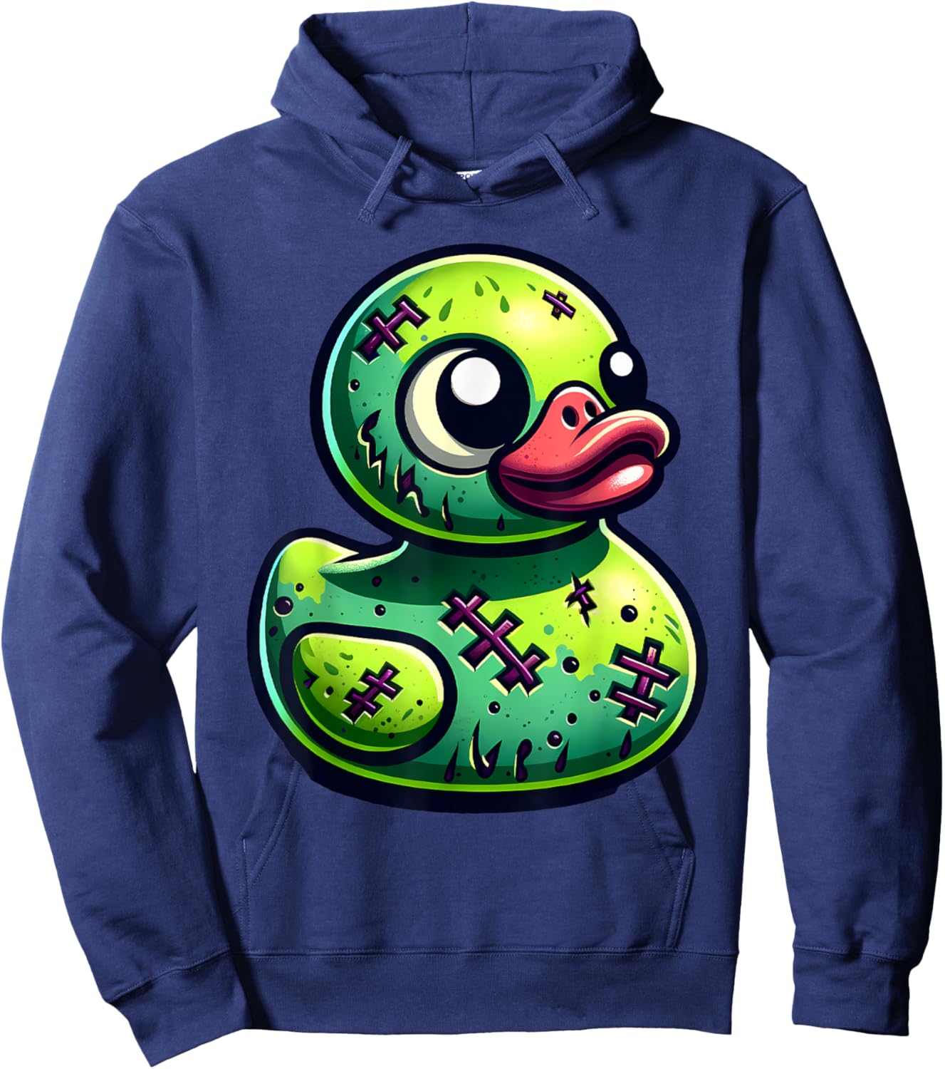 Rubber Duck Zombie Halloween Ducky Women Girls Hoodie - Hoodie | Navy