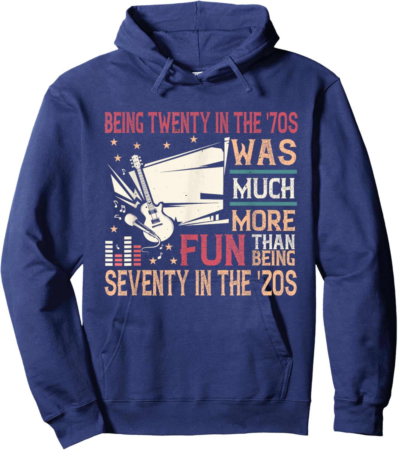 Being twenty in the '70s was much more fun than in the '20s Hoodie - Hoodie | Navy