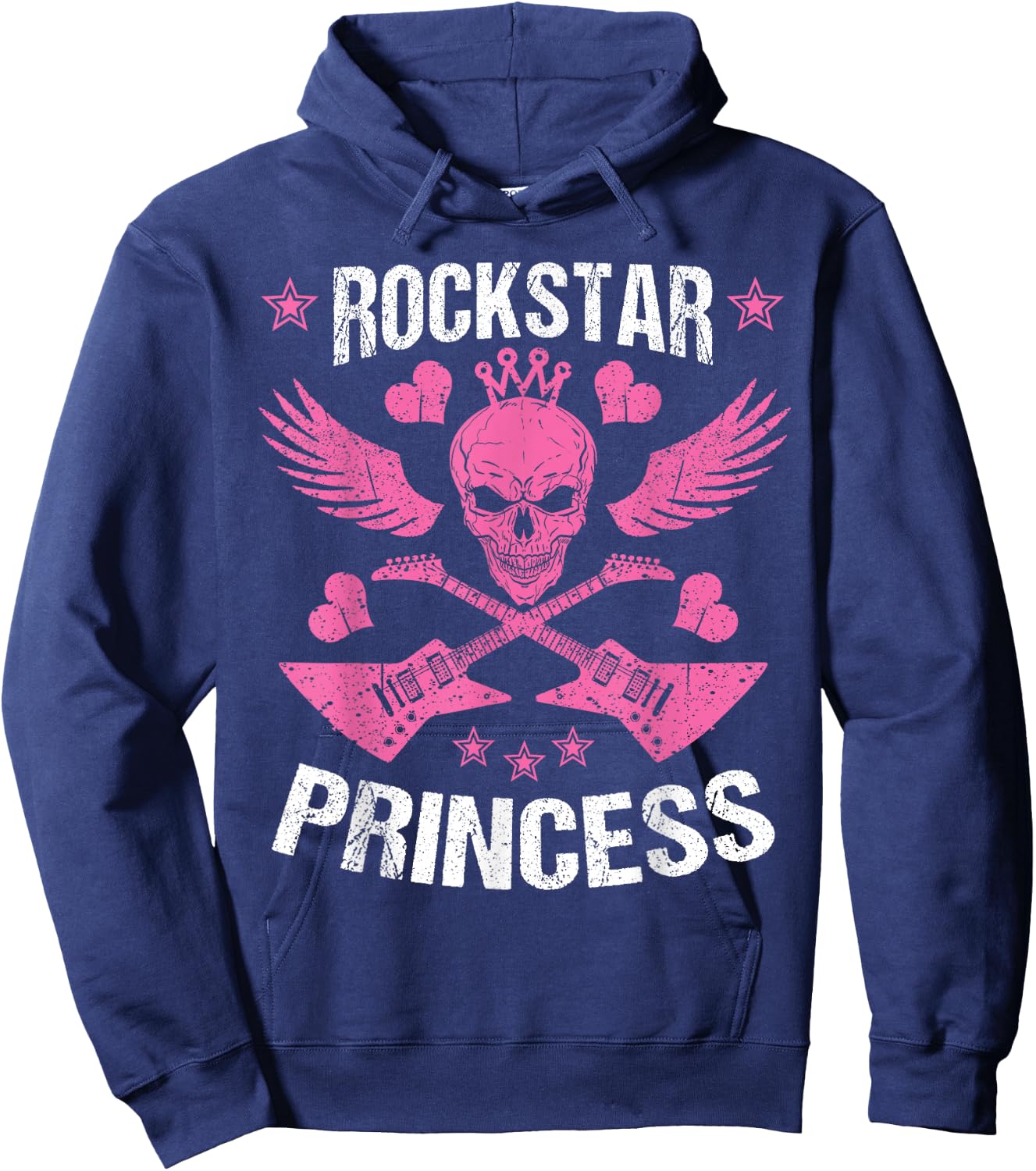 Cool Girls Rockstar Gift Funny Pop Star Princess Music Lover Hoodie - Hoodie | Navy