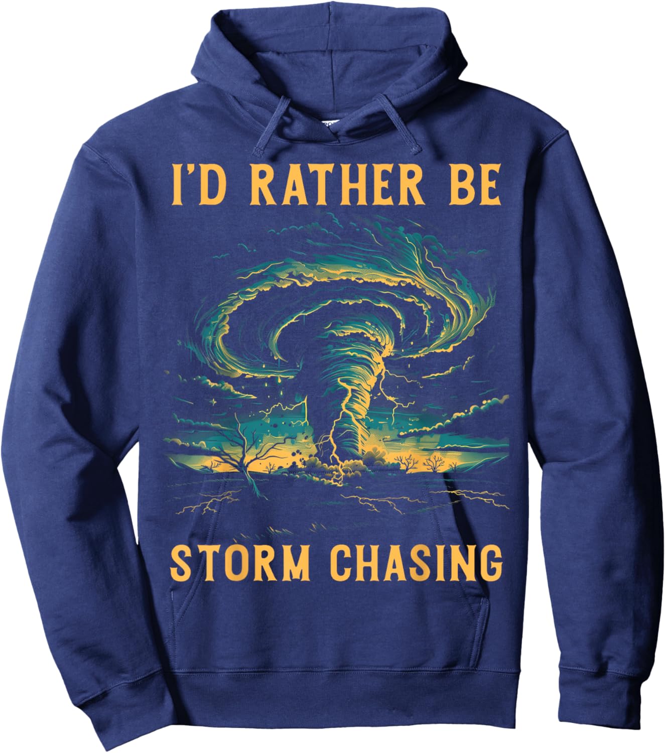 Tornado Chaser Meteorologist Meteorology Storm Chasing Hoodie - Hoodie | Navy