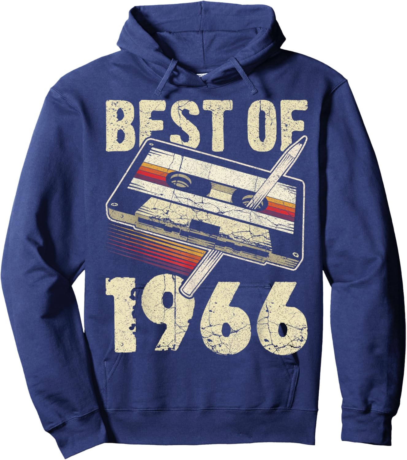Best of 1966, Audio Kassette, 60. Geburtstag, 60 Jahre alt Hoodie - Hoodie | Navy