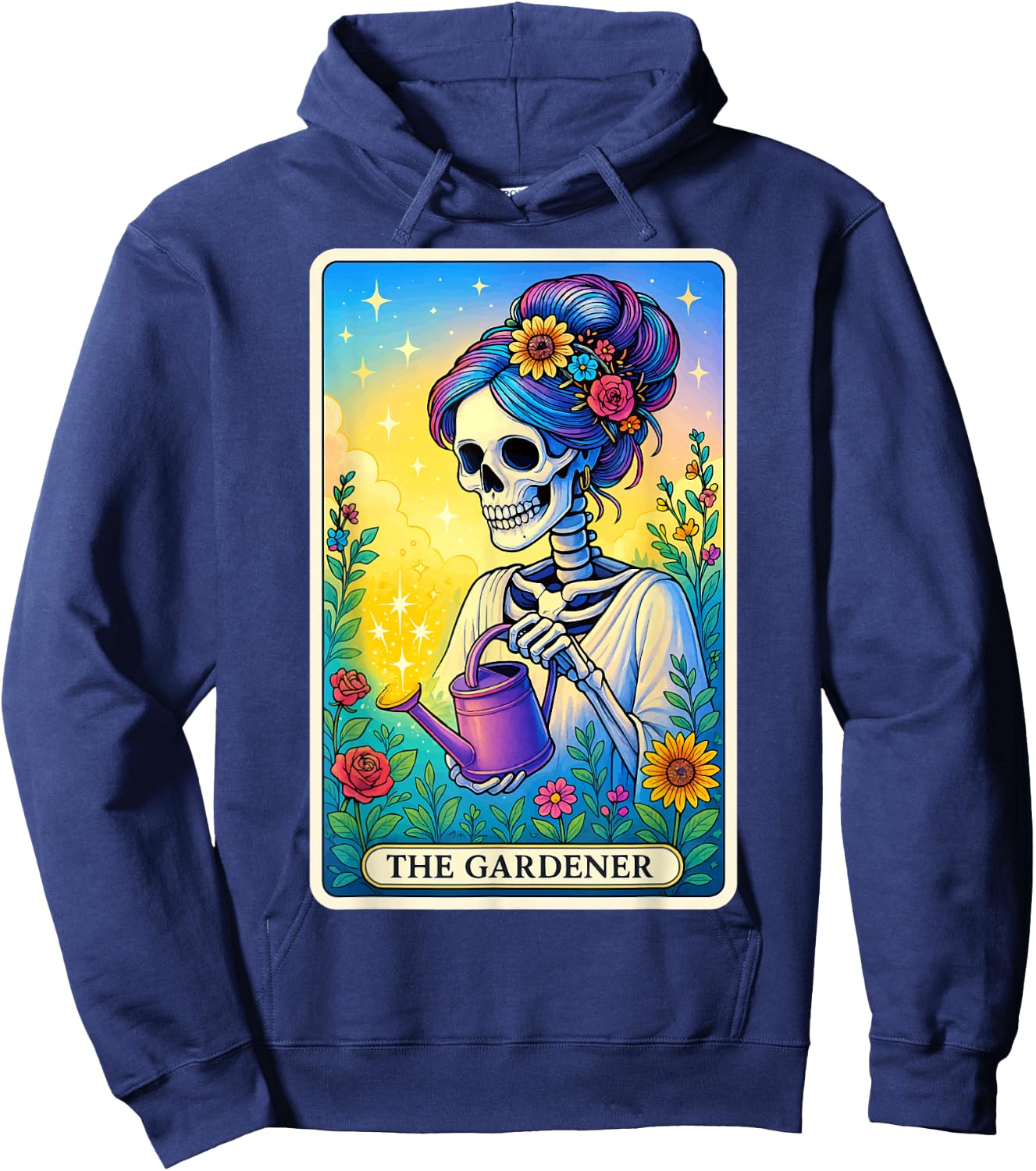 The Gardener Tarot Card Hoodie - Hoodie | Navy