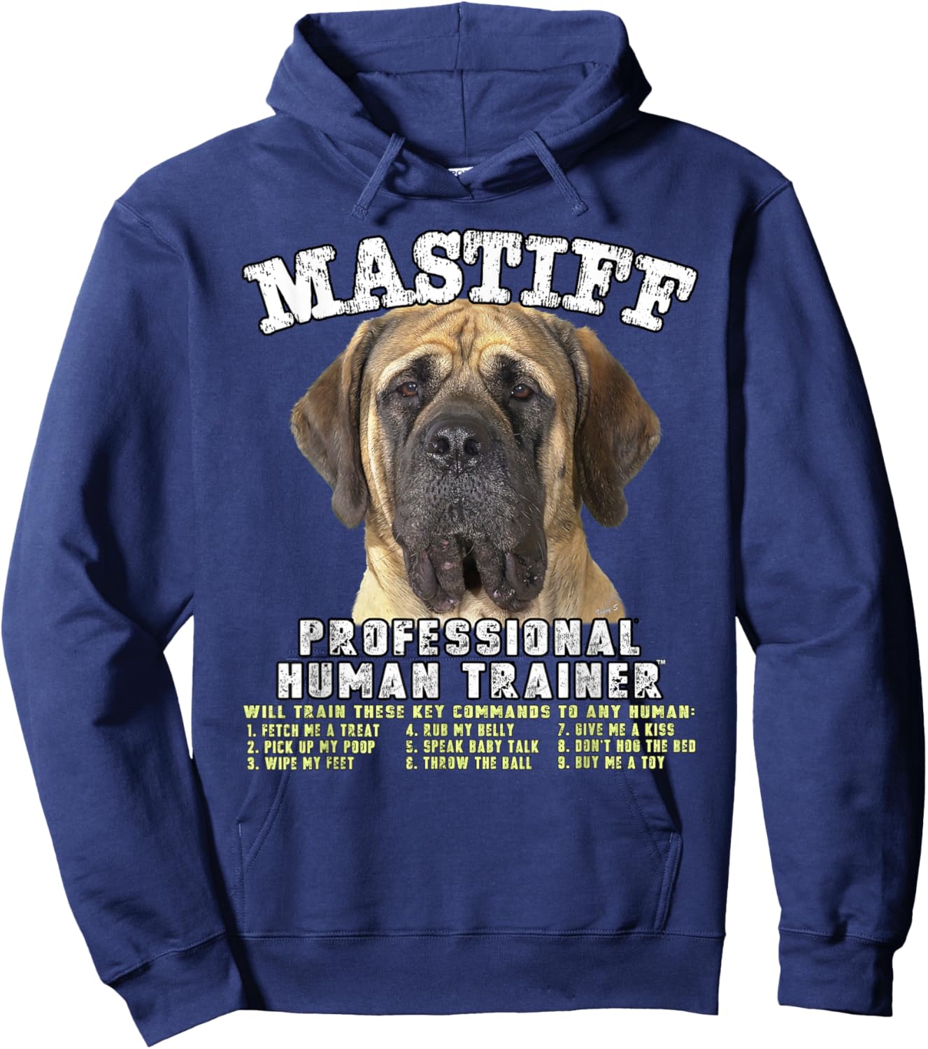 Mastiff Dog Professional Human Trainer Hoodie - Hoodie | Navy