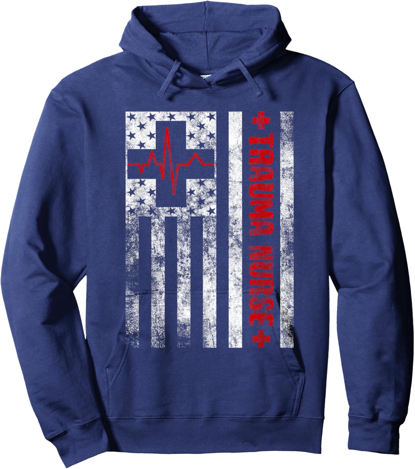 Emergency Department ICU Nurses Medical Care ER Trauma Nurse Hoodie - Hoodie | Navy