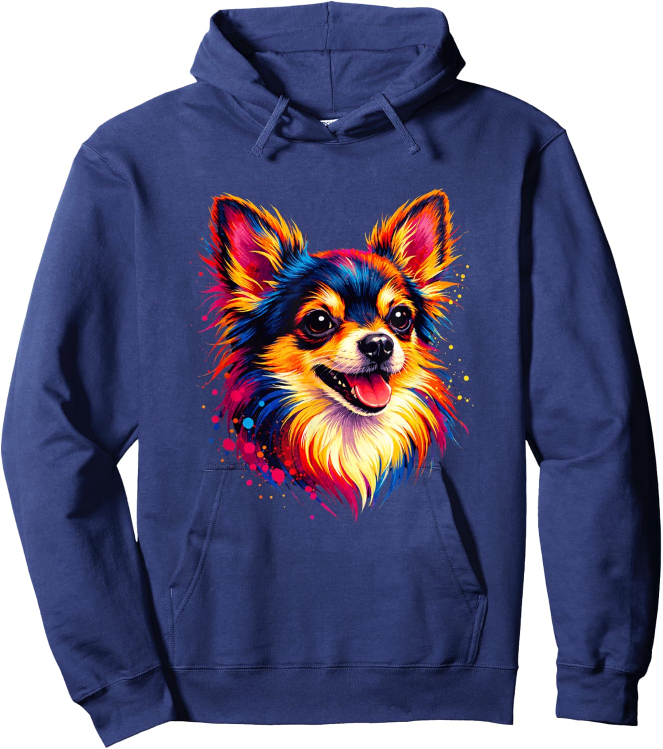Pop Art Chihuahua Lovers Design Damen Chihuahua Hoodie - Hoodie | Navy