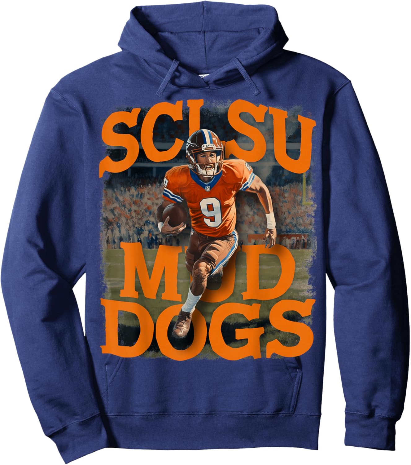 SCLSU Mud Dogs - Bobby Boucher #9 Hoodie - Hoodie | Navy