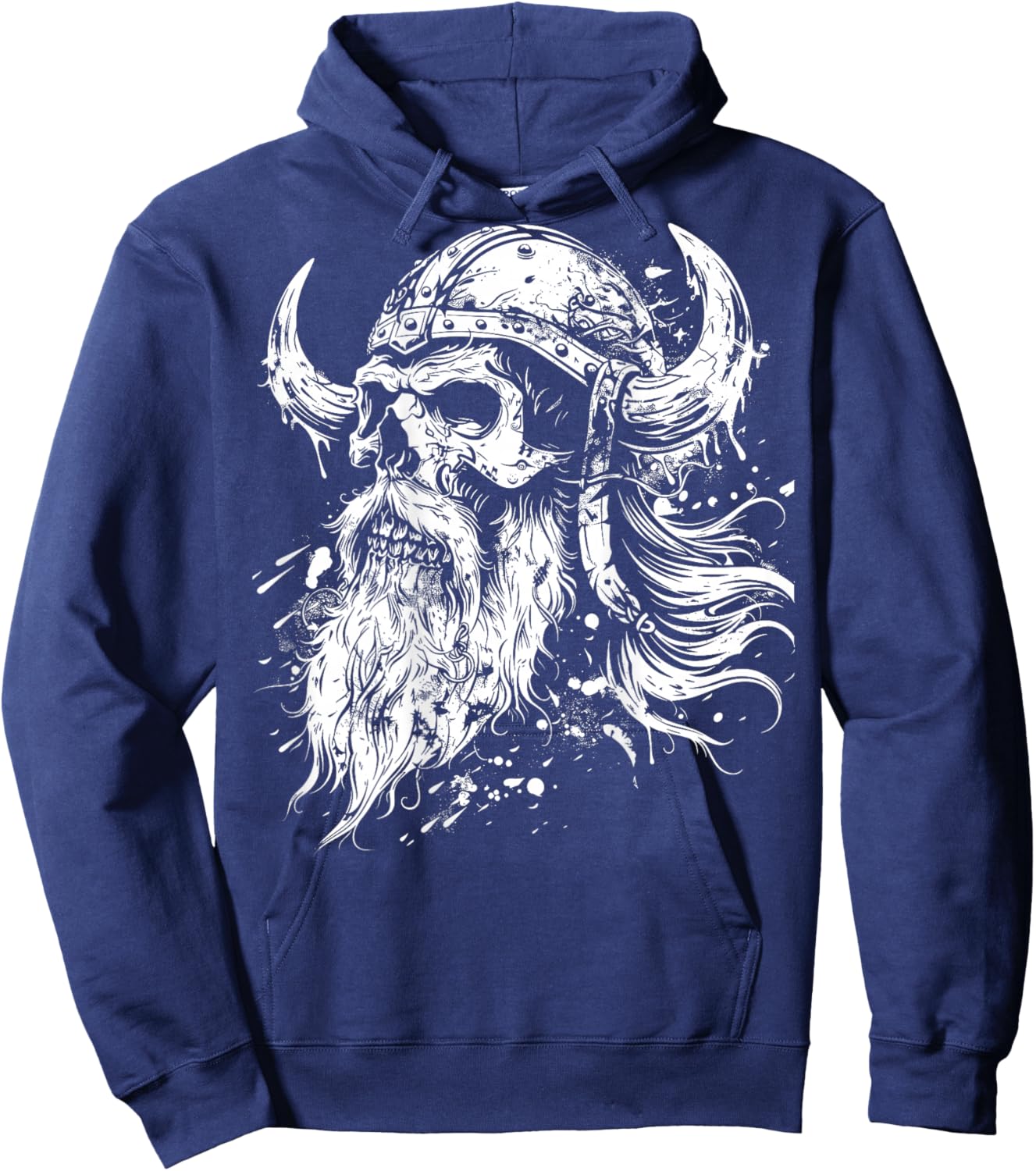 Viking Backprint Hoodie - Hoodie | Navy