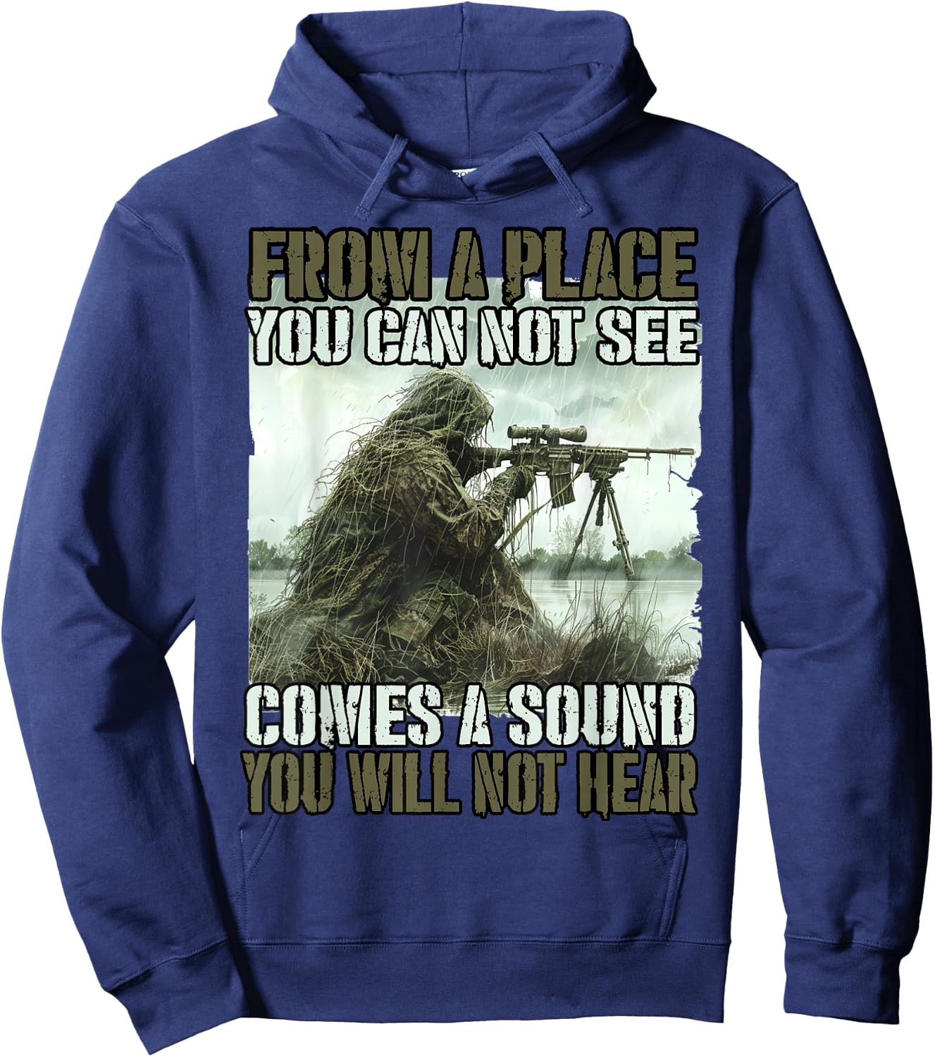 Bundeswehr sniper T ghillie camouflage suit KSK soldiers Hoodie - Hoodie | Navy