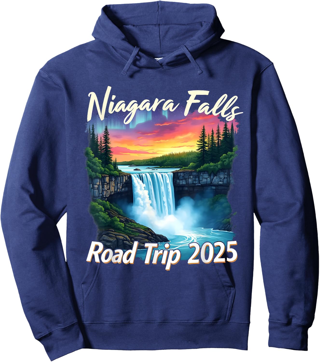 Niagara Falls Road Trip Family Vacation Trip Men Woman Hoodie - Hoodie | Navy