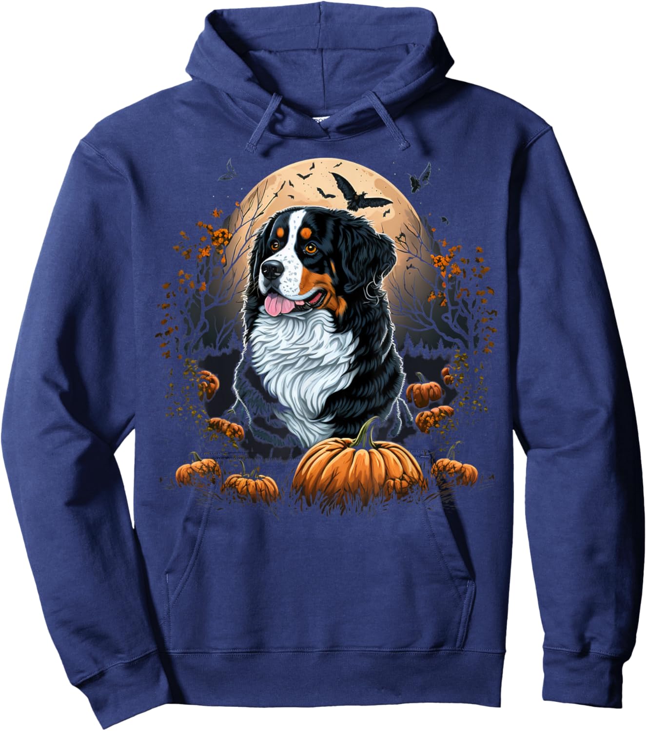 Bernese Mountain Dog costume Bernese Mountain Dog Halloween Men Women Kids Hoodie - Hoodie | Navy