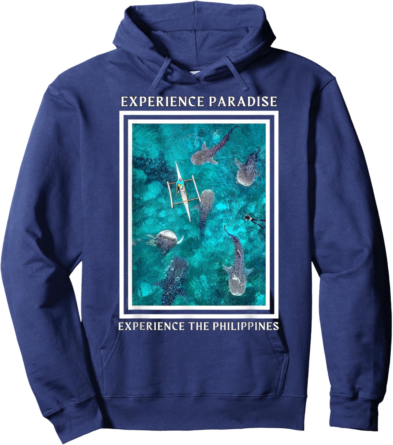 OSLOB, CEBU | Philippines Travel Vacation Souvenir Apparel Hoodie - Hoodie | Navy