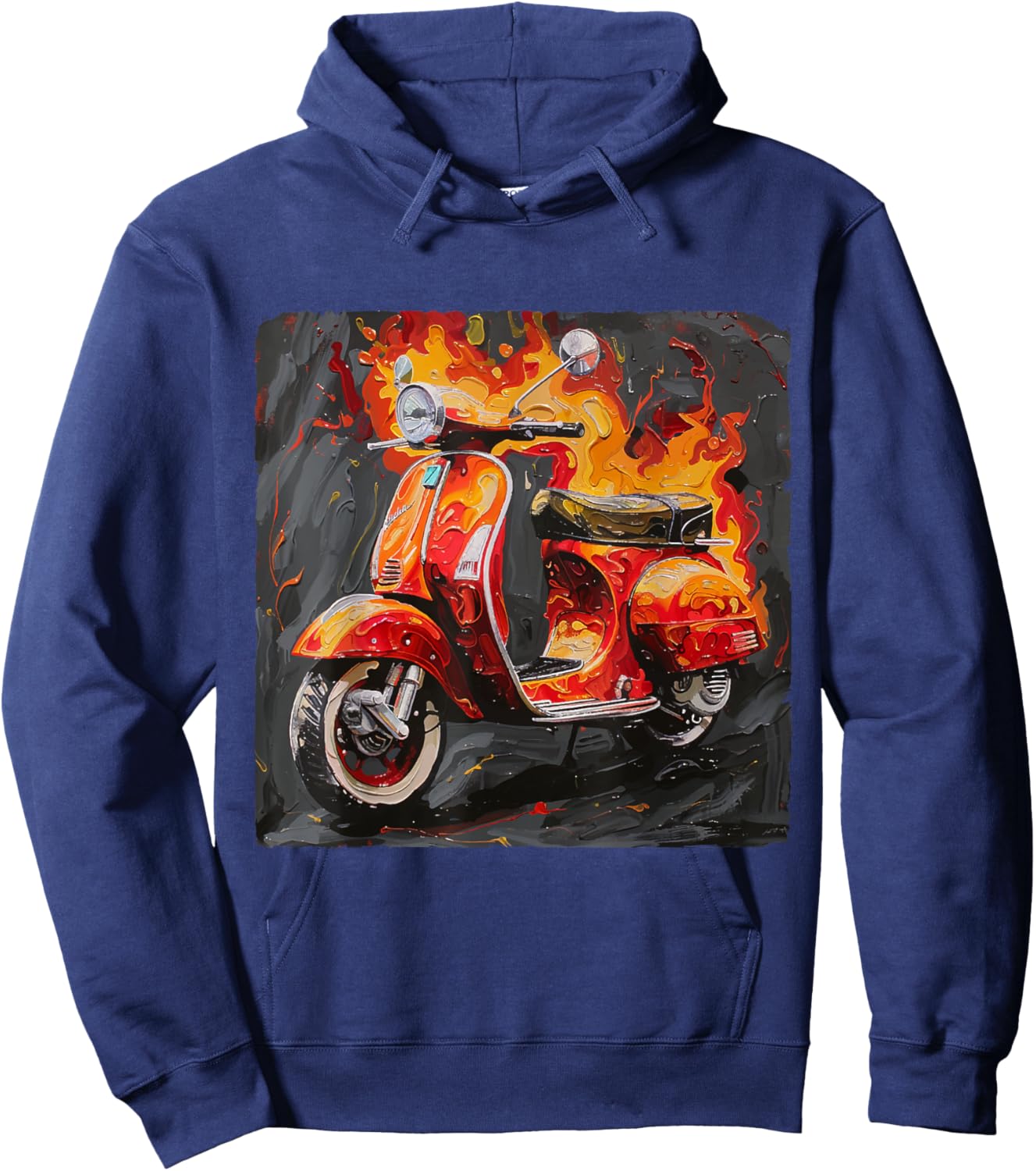 Motorroller Mofa Moped Scooter Rollerfahrer Geschenke Hoodie - Hoodie | Navy