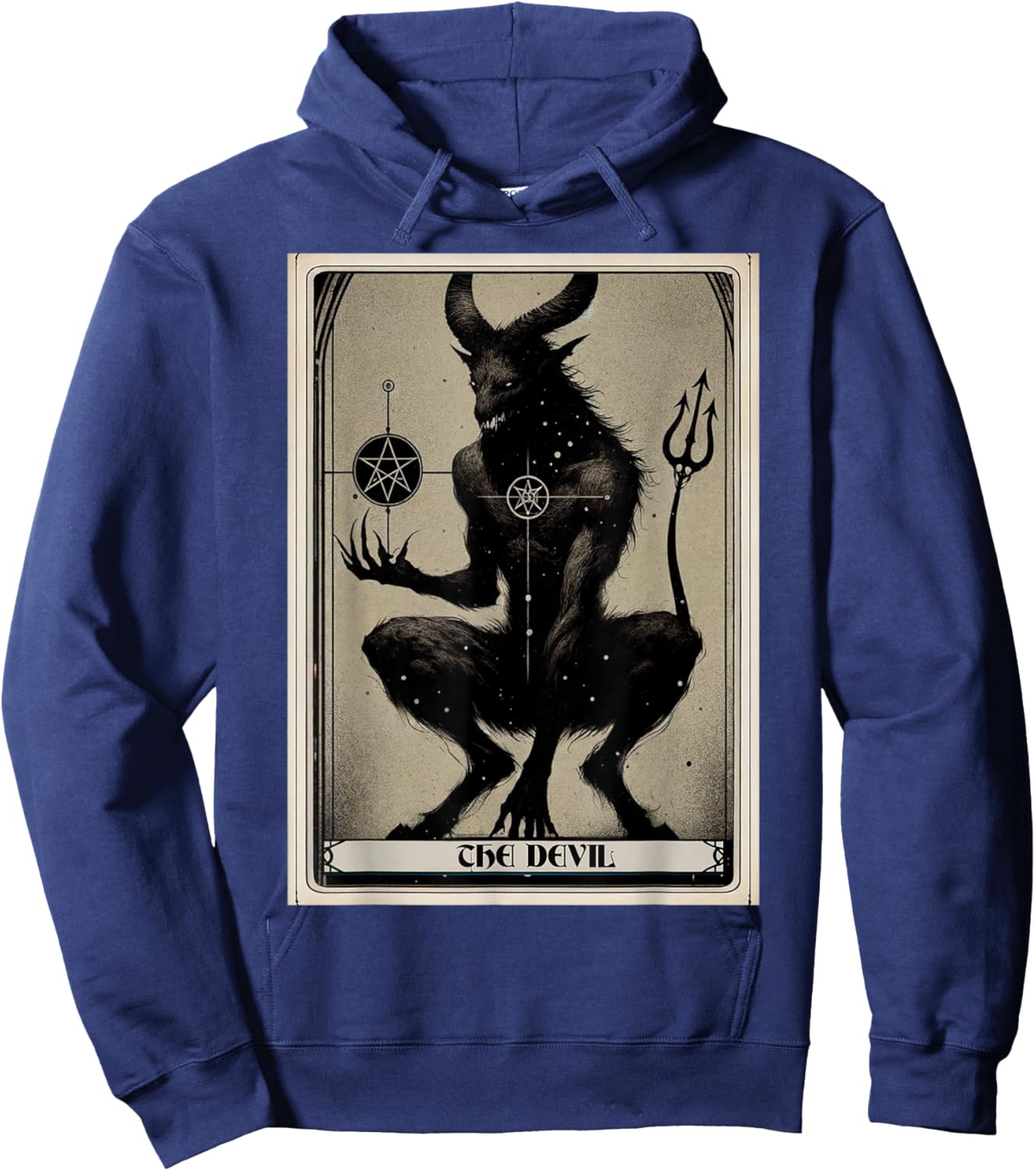 The Devil Tarot Card Hoodie - Hoodie | Navy