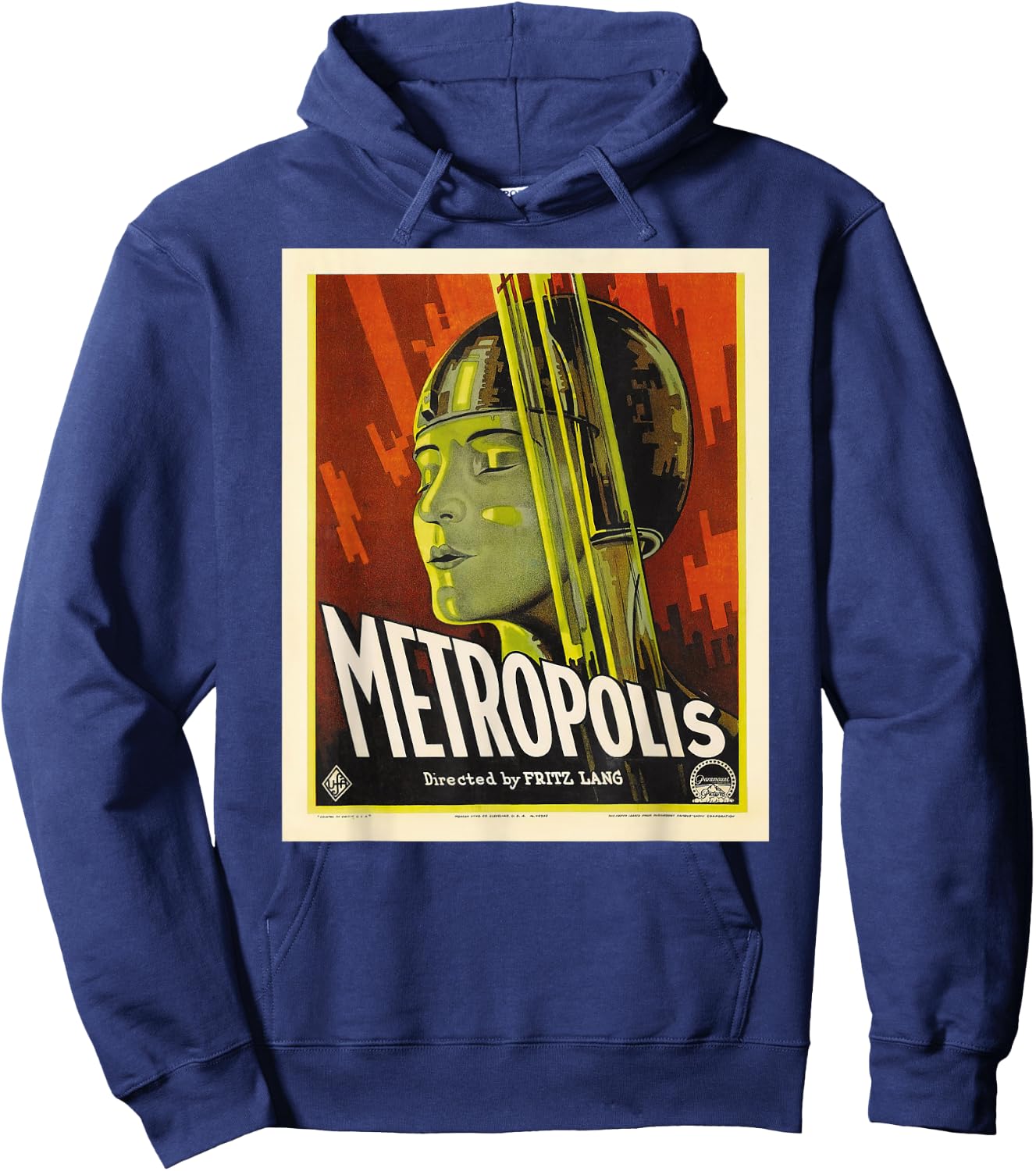 Metropolis Vintage Movie Poster Hoodie - Hoodie | Navy