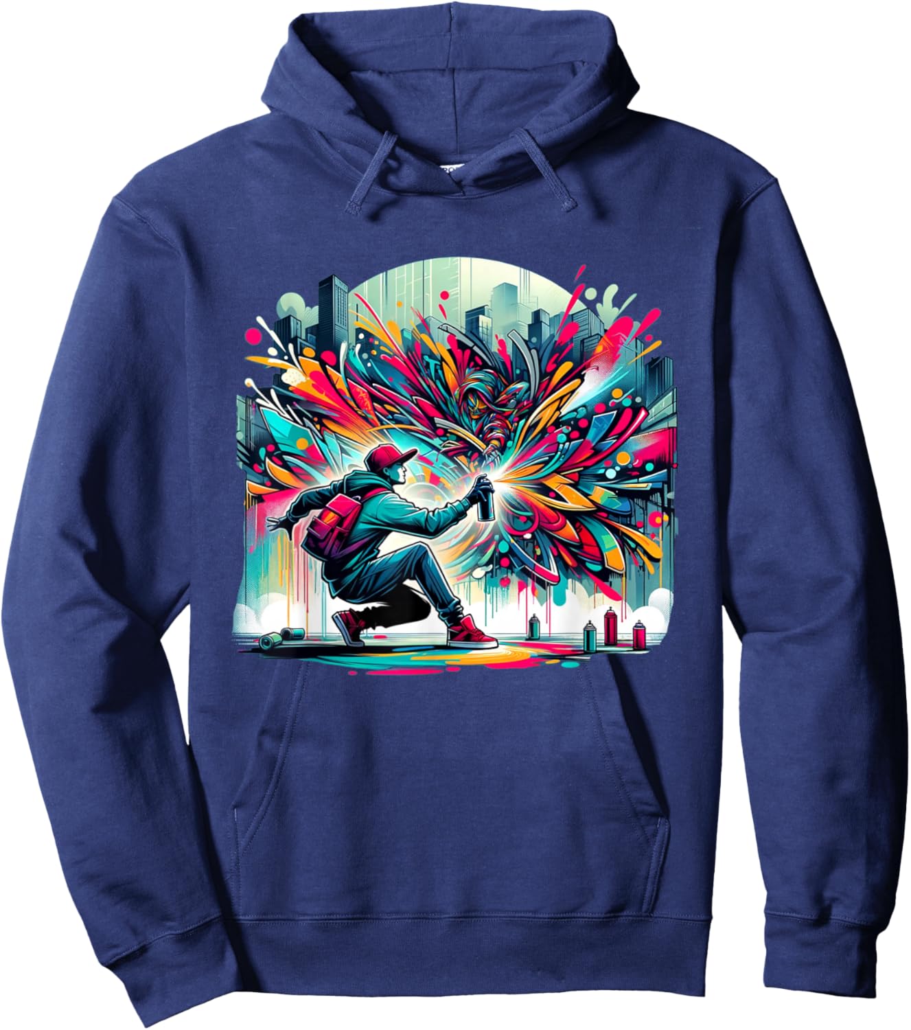 Graffiti Art Hoodie - Hoodie | Navy