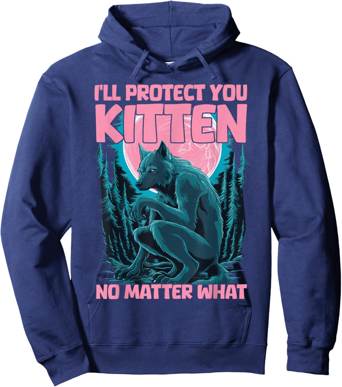 I'll Protect You Kitten No Matter What Hoodie - Hoodie | Navy