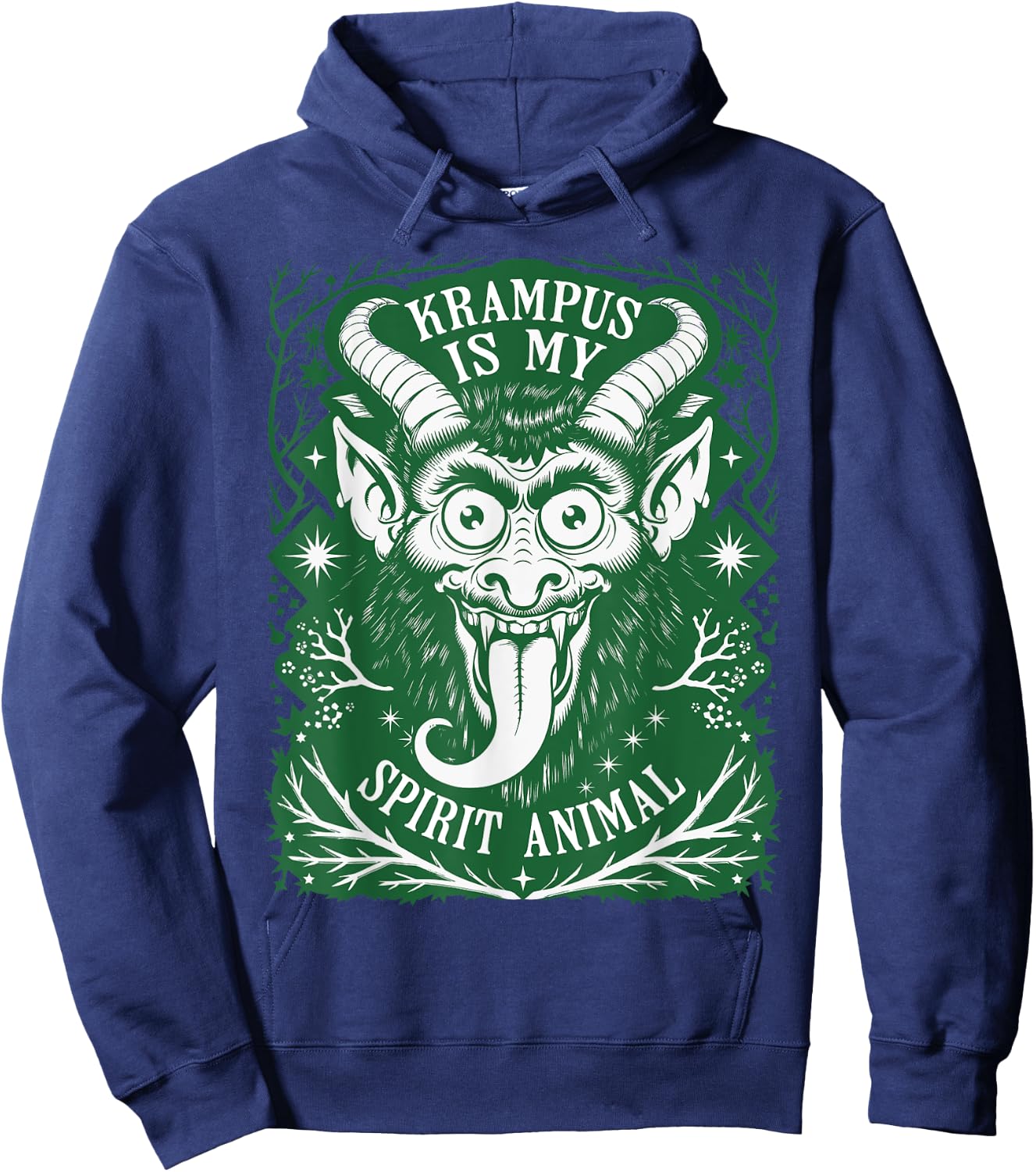 Krampus is My Spirit Animal German Folklore for Krampusnacht Hoodie - Hoodie | Navy