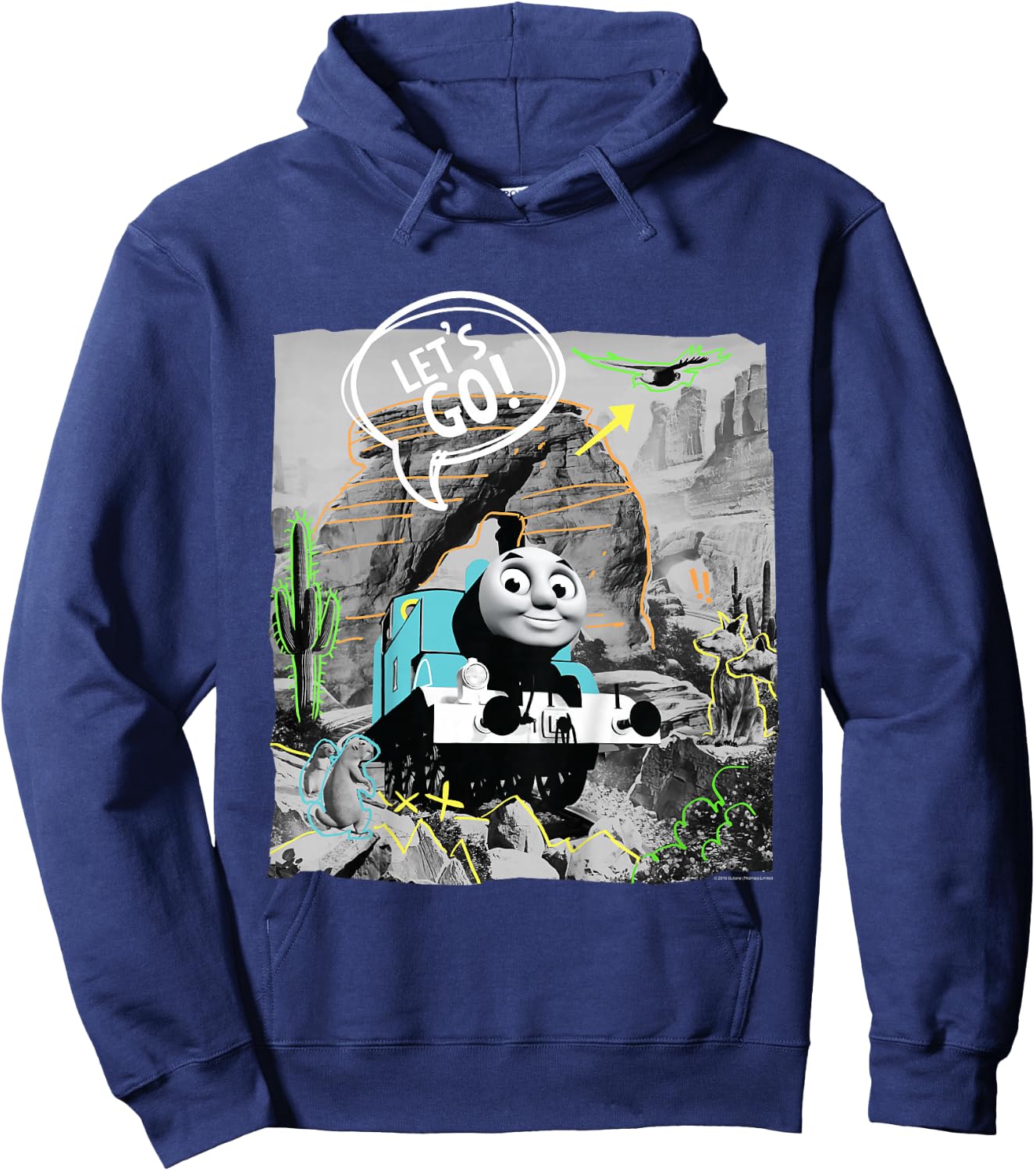 Thomas & Friends - Lets go Hoodie - Hoodie | Navy