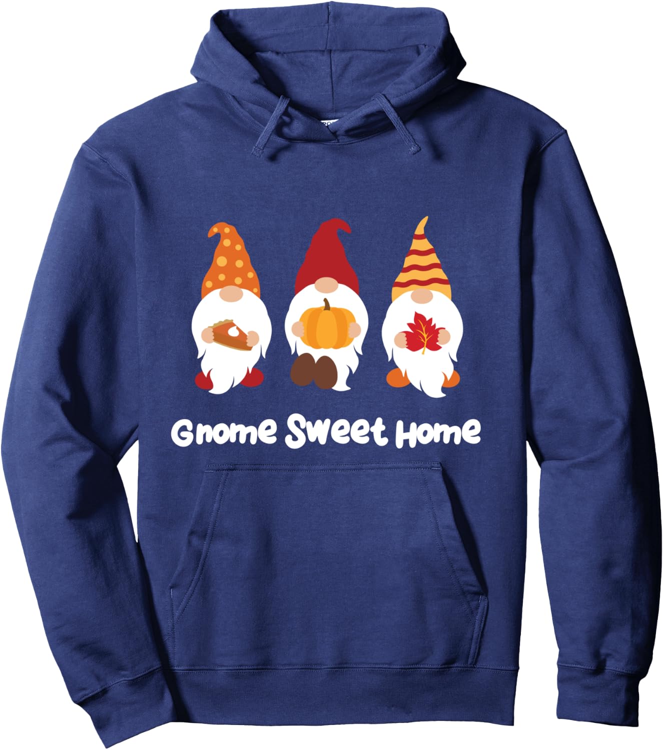 Autumn Gnome Gift Men Women Kids Thanksgiving Fall Gnome Hoodie - Hoodie | Navy