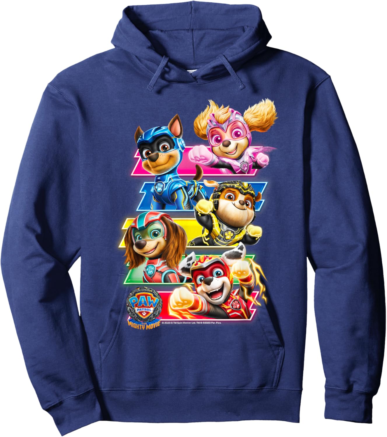 PAW Patrol: The Mighty Movie Comic Strip Group Hoodie - Hoodie | Navy
