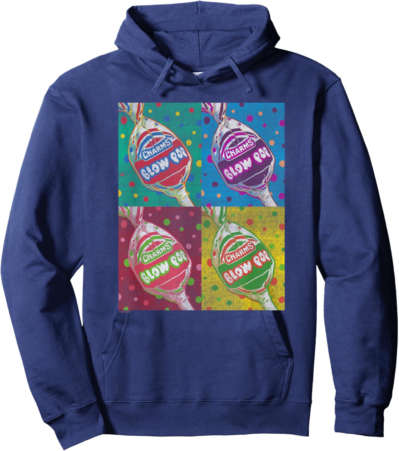 Charms Blow Pop Colorful Panels Hoodie - Hoodie | Navy