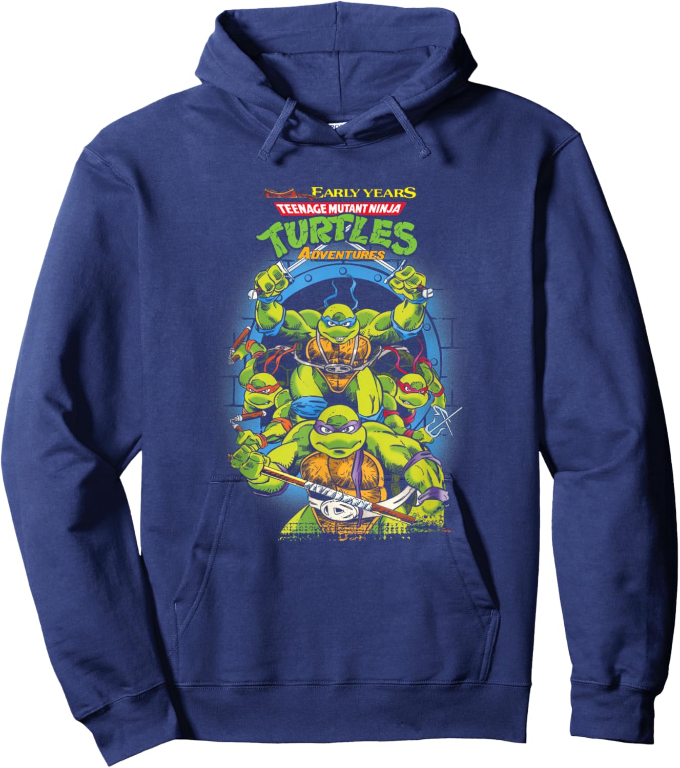 Teenage Mutant Ninja Turtles Early Years Adventures Cover Hoodie - Hoodie | Navy