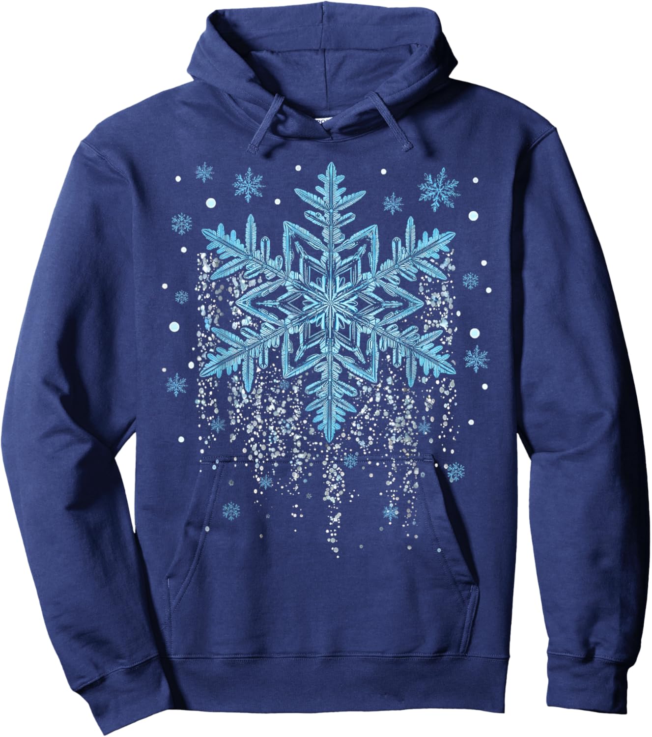 Snowflake Costume Winter Christmas Matching Kids Hoodie - Hoodie | Navy