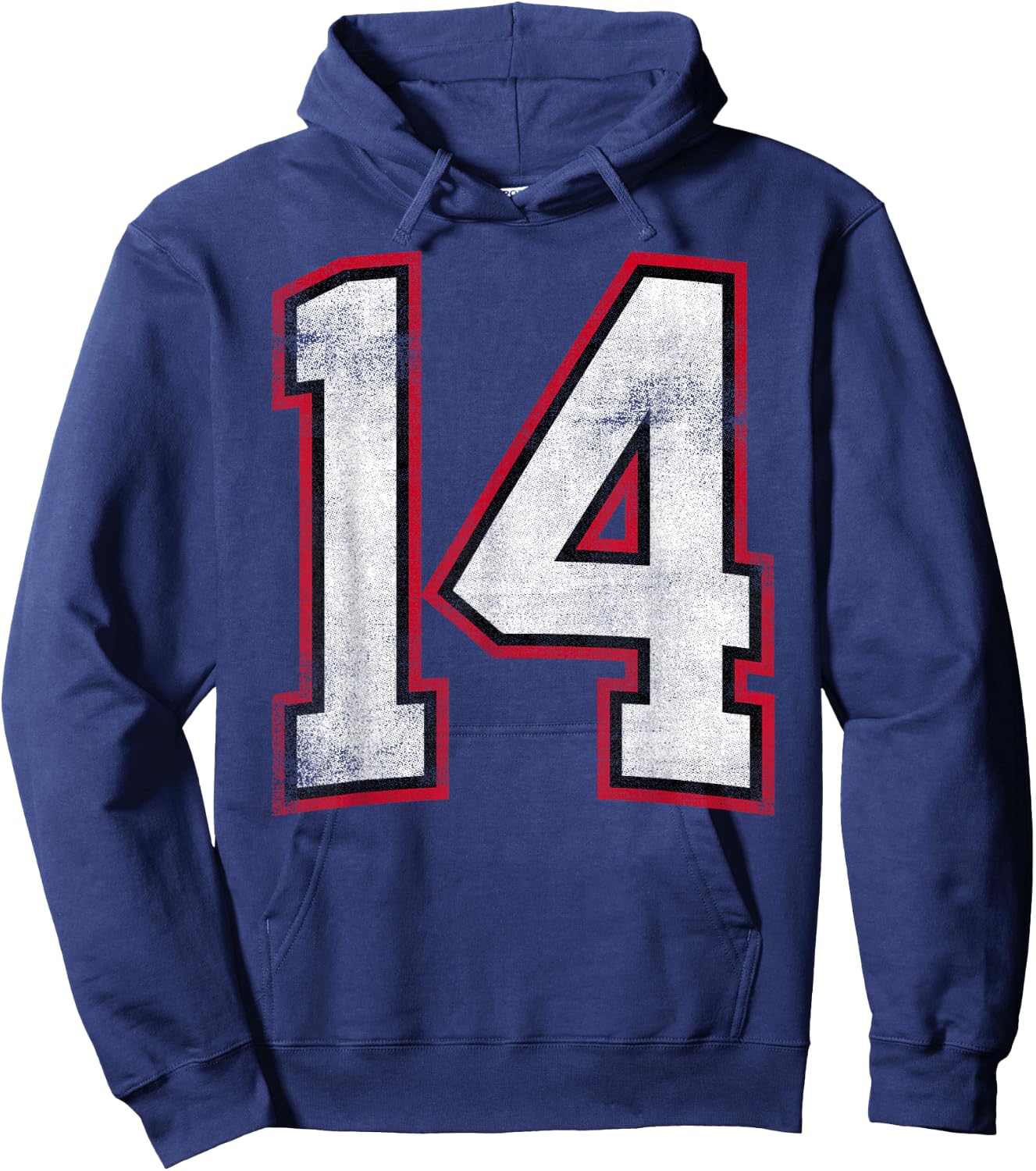 Number Fourteen 14 Hoodie - Hoodie | Navy