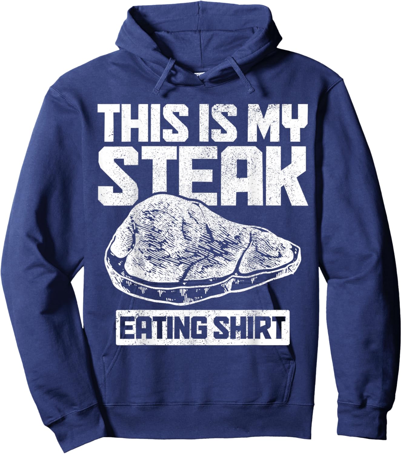 BBQ Barbecue Grill Grilling Funny This Is My Steak Eating Hoodie - Hoodie | Navy