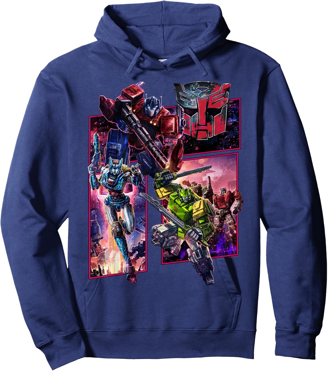 Transformers: War for Cybertron Autobot Panels Small Hoodie - Hoodie | Navy