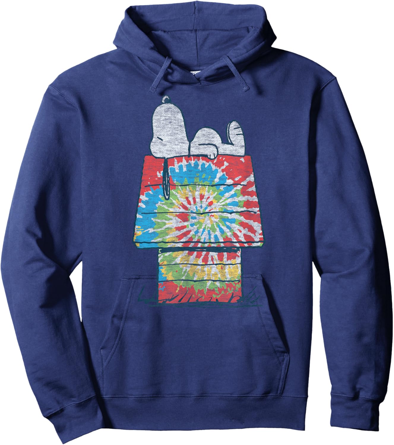 Peanuts - Snoopy Tie Dye House Hoodie - Hoodie | Navy