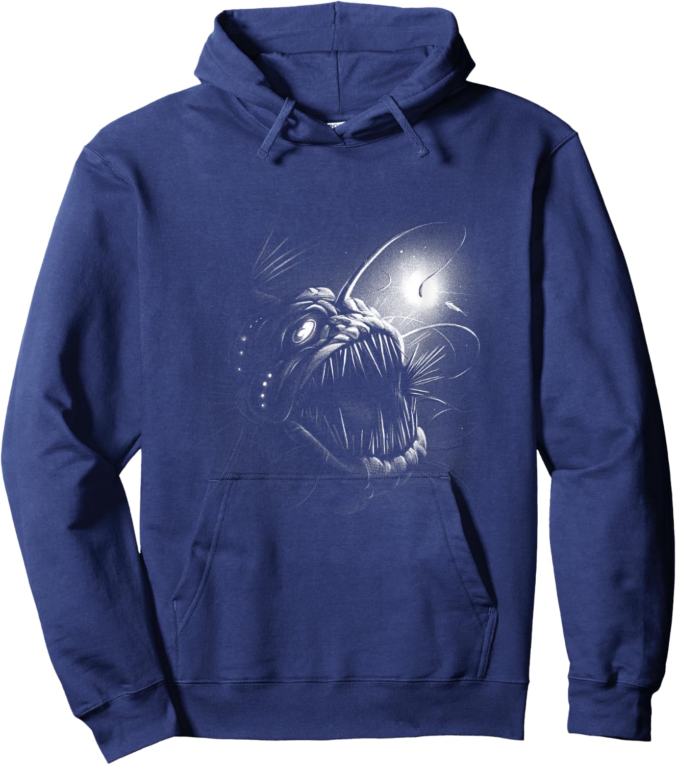 Anglerfish Deep Sea Creatures Ocean Sea Monster Angler Fish Hoodie - Hoodie | Navy