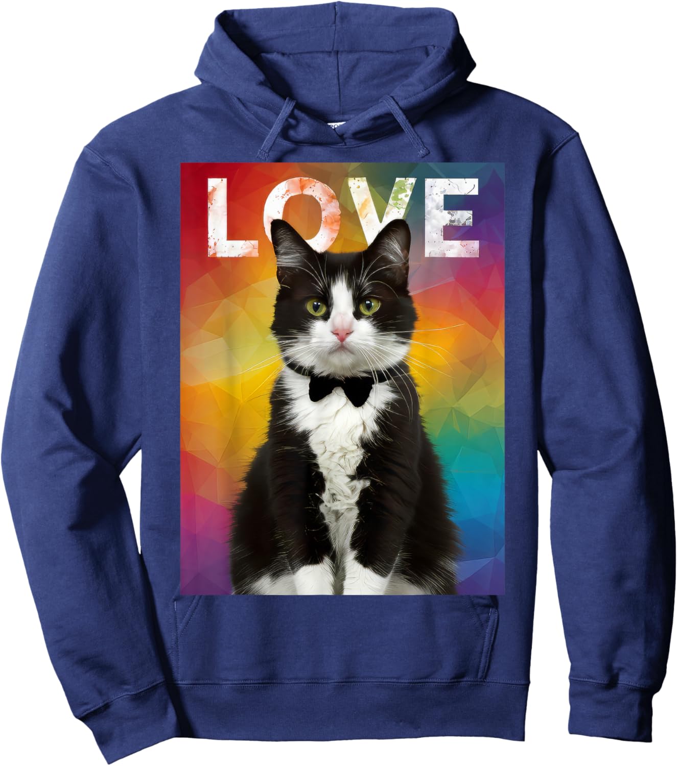 My Tuxedo Cat Is My Best Friend Funny Cat Lovers Women Girls Kids Hoodie - Hoodie | Navy