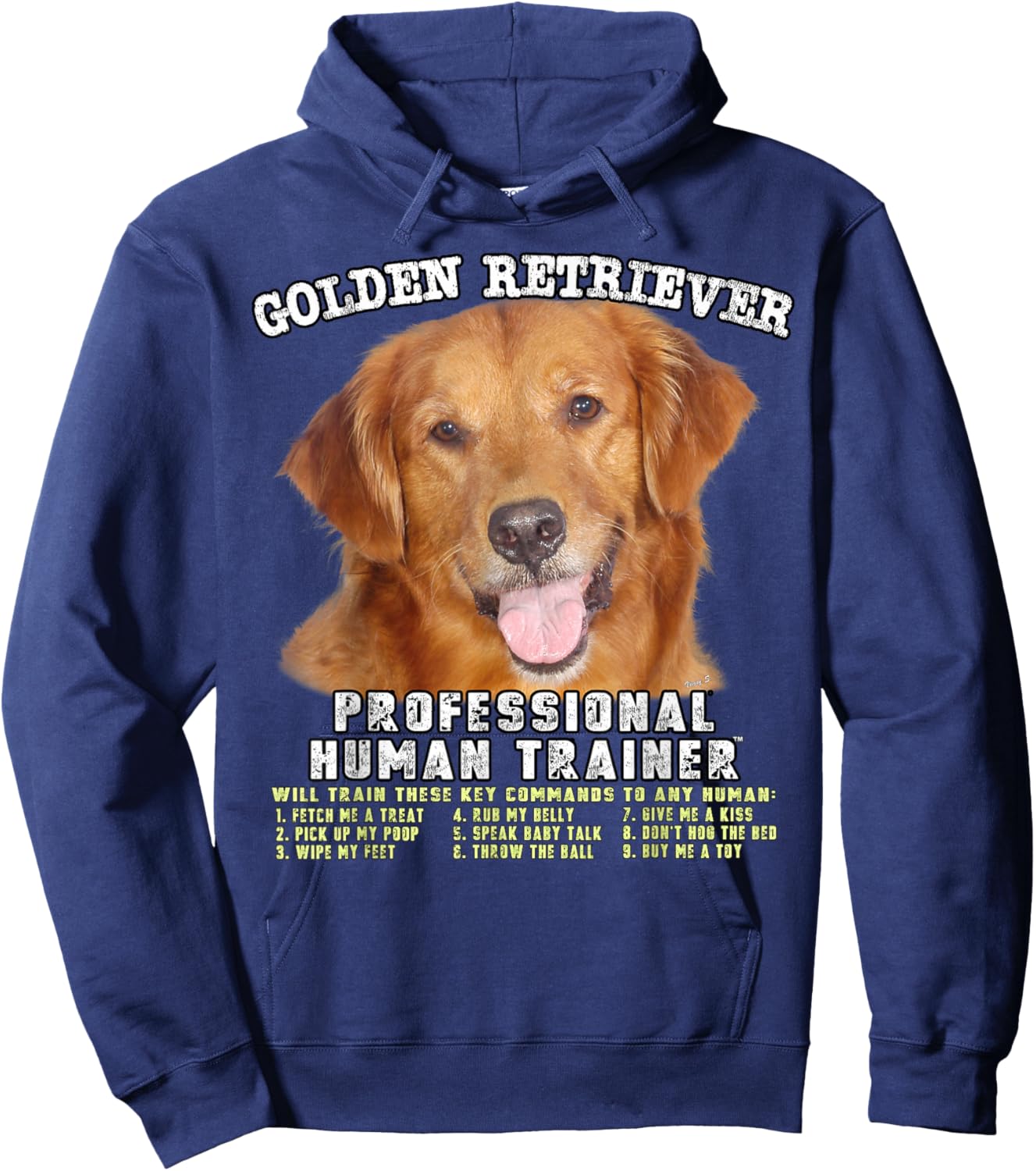 Golden Retriever Professional Human Trainer Hoodie - Hoodie | Navy