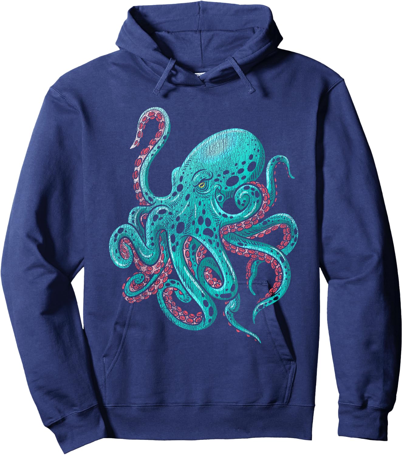 Kraken Octopus Hoodie - Hoodie | Navy