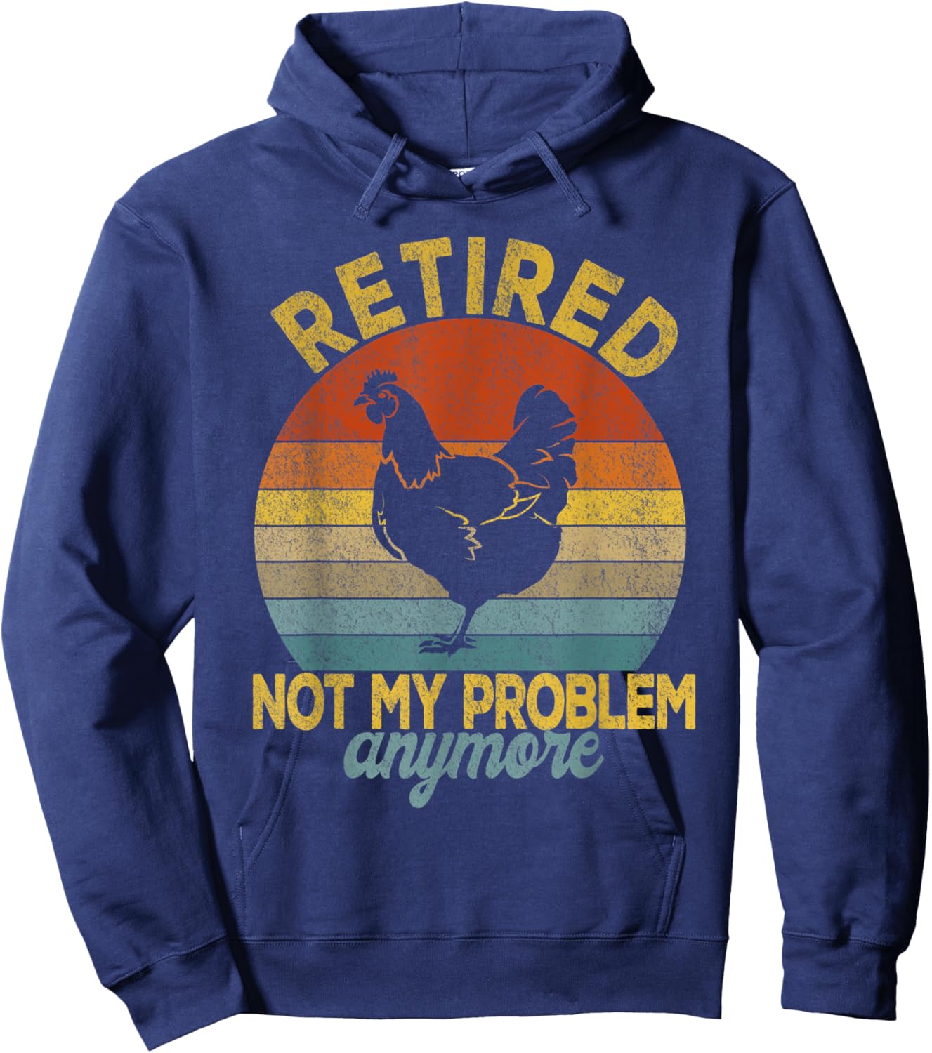 Funny Retired Definition Retirement Plan Raising Chickens Hoodie - Hoodie | Navy